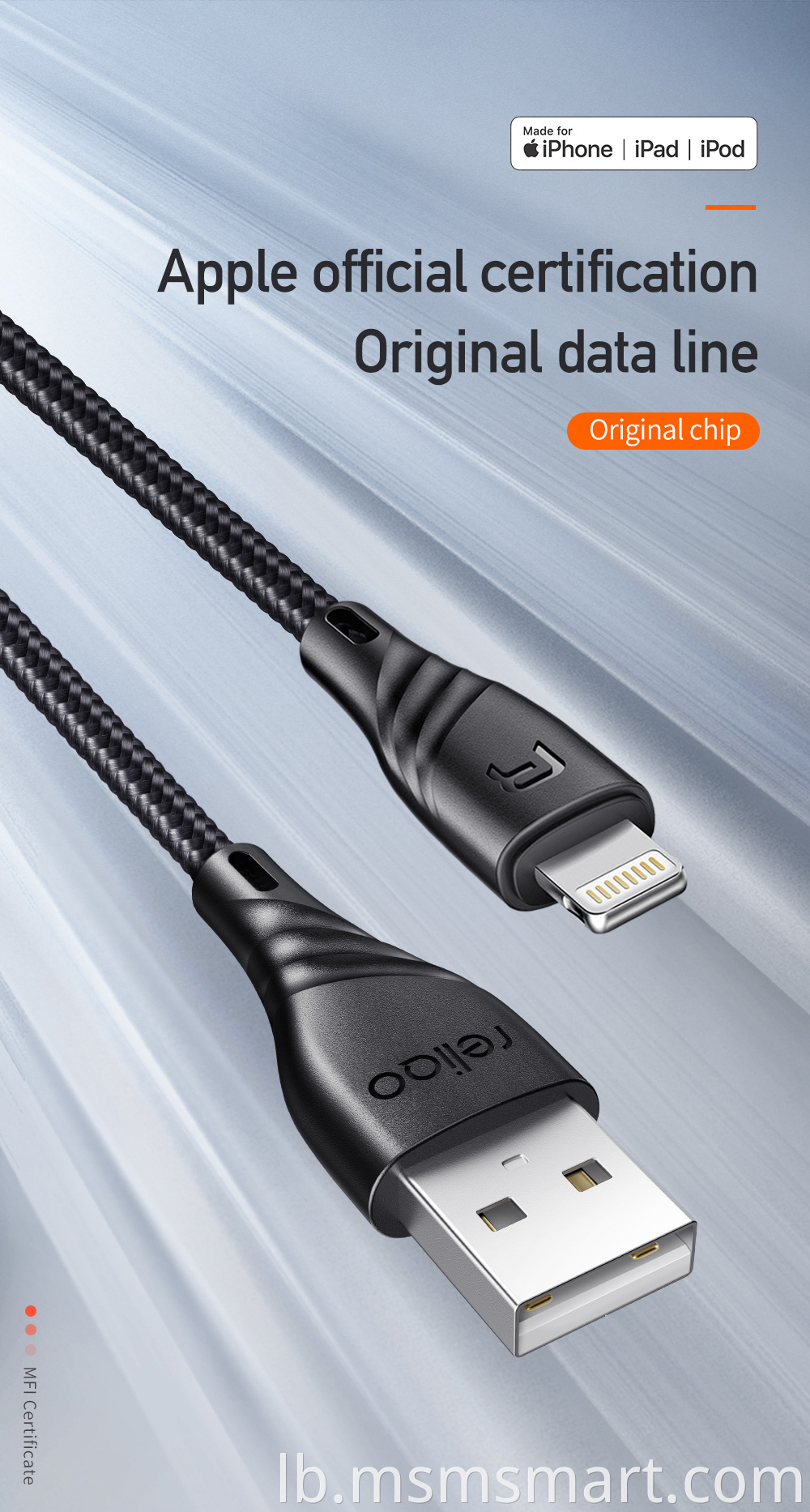 TPE Long Lifespan Nylon Braided Cable